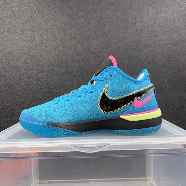 Nike KD 14 Mandarin Duck Blue Pink Lime Zapatos de baloncesto 2
