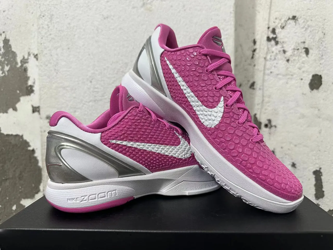 Nike Kobe 6 Pink White Basketball Shoes 4