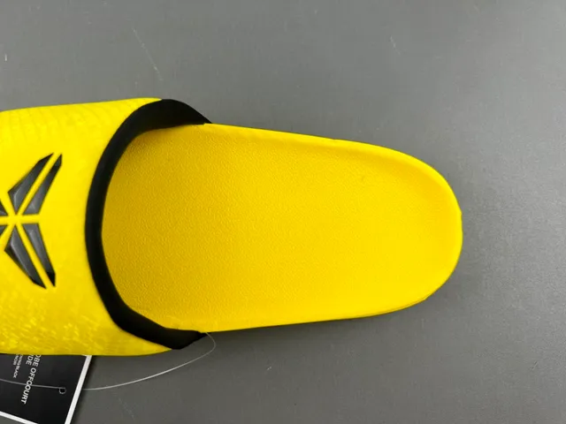 Nike Kobe Slide Yellow Black Strap Slippers 5