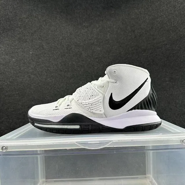 Nike Kyrie White Black High-Top Knit-and-Leather Basketball Shoes 2