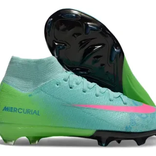 Nike Mercurial Dégradé Vert d'eau Citron Rose Firm-Ground Chaussures de football