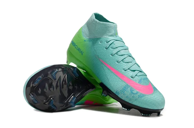 Nike Mercurial Dégradé Vert d'eau Citron Rose Firm-Ground Chaussures de football 2