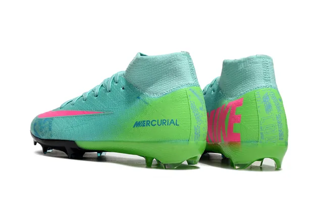 Nike Mercurial Dégradé Vert d'eau Citron Rose Firm-Ground Chaussures de football 4