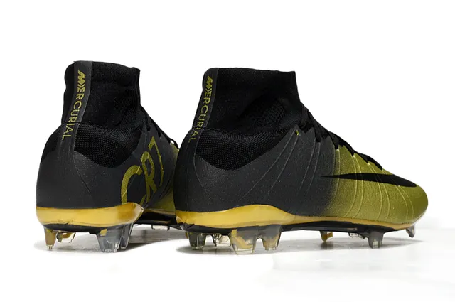 Nike Mercurial Superfly Black Gold Firm-Ground أحذية كرة القدم 5