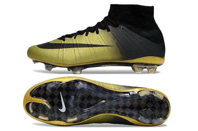 Nike Mercurial Superfly Black Gold Firm-Ground أحذية كرة القدم 6