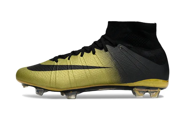 Nike Mercurial Superfly Black Gold Firm-Ground أحذية كرة القدم 7
