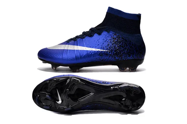 Nike Mercurial Superfly Blue Black Speckle Firm-Ground Soccer Shoes 2