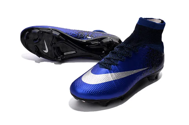 Nike Mercurial Superfly Blue Black Speckle Firm-Ground Soccer Shoes 8