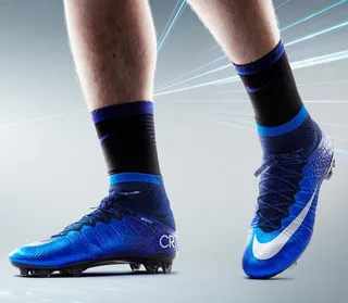 Nike Mercurial Superfly Blue Black Speckle Firm-Ground Soccer Shoes 11