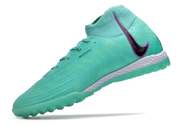 Nike Mercurial Superfly Verde Roxo Alto-Corte Ajuste Meia Tricô Superior Clavos Conicos Sapatos de Futebol para Gramado 3