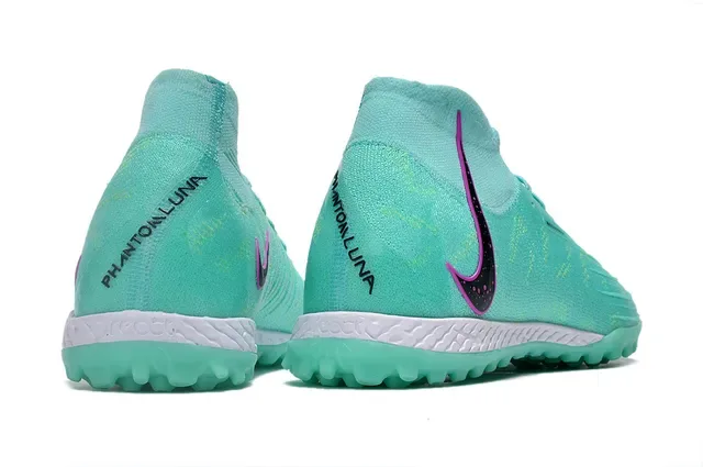 Nike Mercurial Superfly Verde Roxo Alto-Corte Ajuste Meia Tricô Superior Clavos Conicos Sapatos de Futebol para Gramado 5