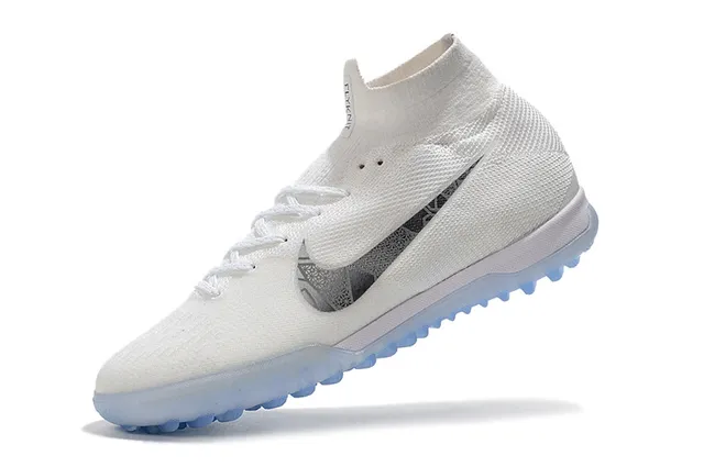 Nike Mercurial Superfly VI Elite TF White/Metallic Cool Grey Zapatos de fútbol para césped artificial 5
