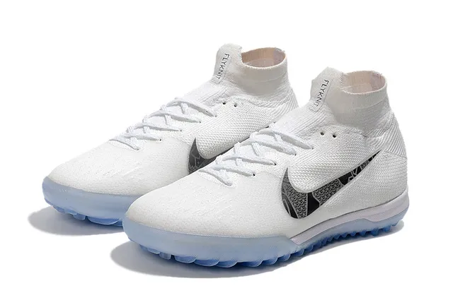 Nike Mercurial Superfly VI Elite TF White/Metallic Cool Grey Zapatos de fútbol para césped artificial 7