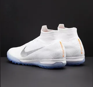 Nike Mercurial Superfly VI Elite TF White/Metallic Cool Grey Zapatos de fútbol para césped artificial 14