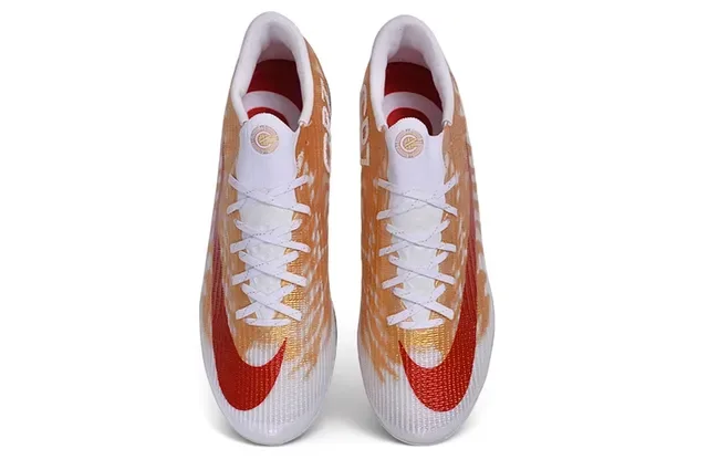 Nike Mercurial Vapor Gold and Red Firm-Ground Soccer Shoes 2