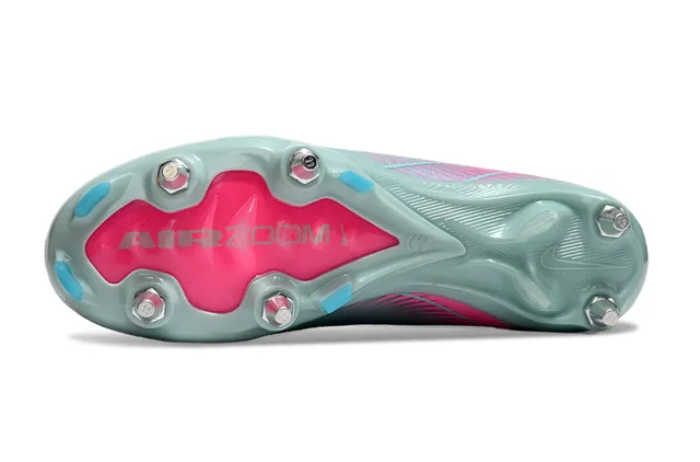 Nike Mercurial Vapor Cinza Rosa Flyknit Upper Cadarços assimétricos Firm-Ground Sapatos de futebol 6