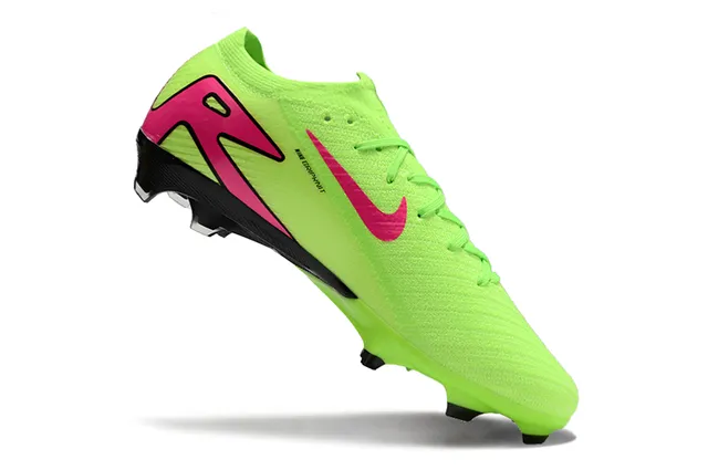 Nike Mercurial Vapor Vert Rose Upper en Tricô Lacets Asymétriques Firm-Ground Chaussures de Football 2