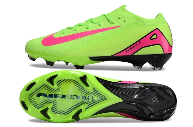 Nike Mercurial Vapor Vert Rose Upper en Tricô Lacets Asymétriques Firm-Ground Chaussures de Football 6