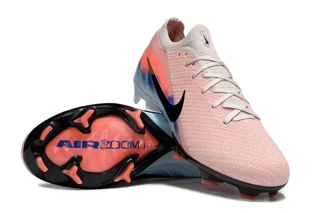 Nike Mercurial Vapor وردي أزرق Knit Upper Low-Cut Collar Firm-Ground أحذية كرة القدم 12