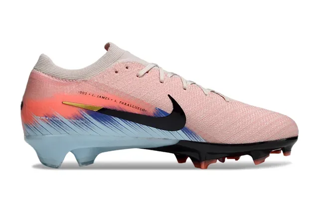 Nike Mercurial Vapor وردي أزرق Knit Upper Low-Cut Collar Firm-Ground أحذية كرة القدم 16