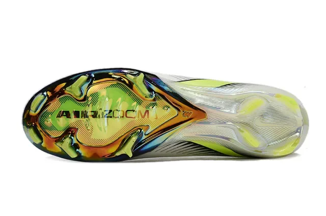 Nike Mercurial Vapor Sapatos de futebol branco verde upper knit cadarços assimétricos solo firme 6