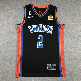 Nike Oklahoma Standard 黑色 橙色 蓝色 纹理 侧面面板 球衣