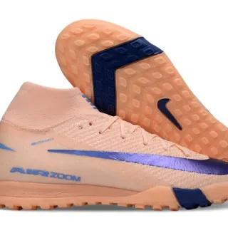 Nike 橙蓝 Flyknit 鞋面 袜式领 Turf 足球鞋