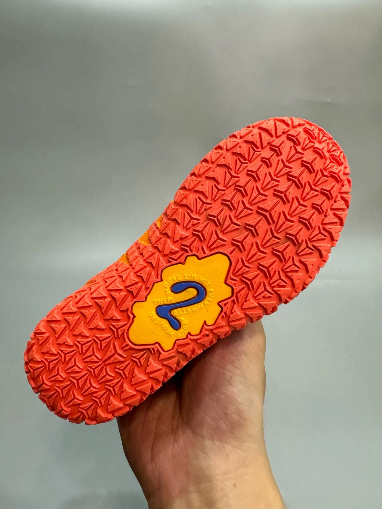 Nike Orange Blue Low-Top Knit Upper Basketball Shoes 7