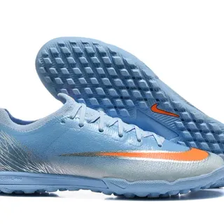 Nike Phantom GT Blue Orange Low-Cut Synthetic Upper Gradient Finish Turf Soccer Shoes