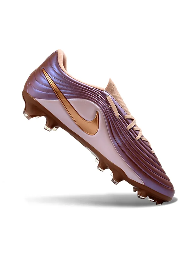 Nike Phantom GT बैंगनी सोना तरंग-रिब्ड ऊपरी इंद्रधनुषीय फिनिश फर्म-ग्राउंड फुटबॉल जूते 2