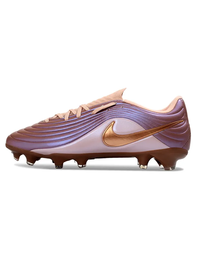 Nike Phantom GT बैंगनी सोना तरंग-रिब्ड ऊपरी इंद्रधनुषीय फिनिश फर्म-ग्राउंड फुटबॉल जूते 7