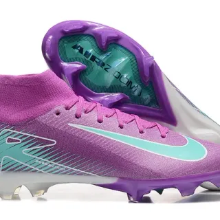 Nike Phantom GT Violet Turquoise Chaussures de football terrain ferme