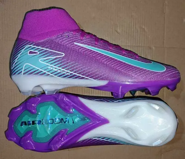 Nike Phantom GT Violet Turquoise Chaussures de football terrain ferme 11