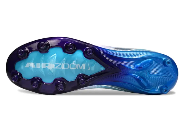 Nike Phantom GT सफेद बैंगनी बुनवाई ऊपरी Air Zoom Cushioning Firm-Ground फुटबॉल जूते 6