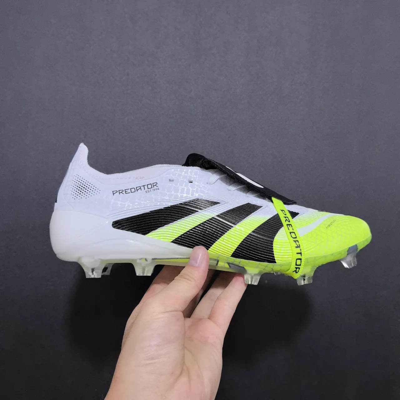 Nike Phantom GT Yellow Purple Neon Textured Upper Black Synthetic Cage Firm-Ground Soccer Shoes 6
