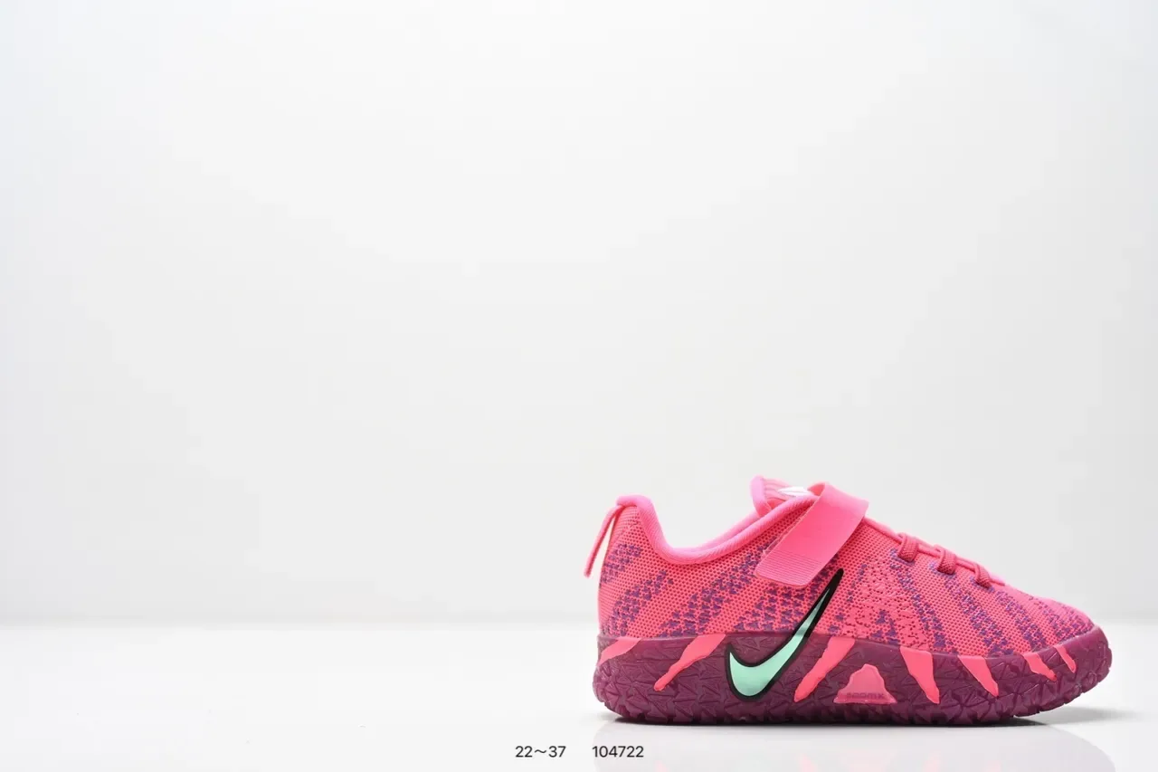 Nike Pink and Mint Green Knit Strap Sneakers 17