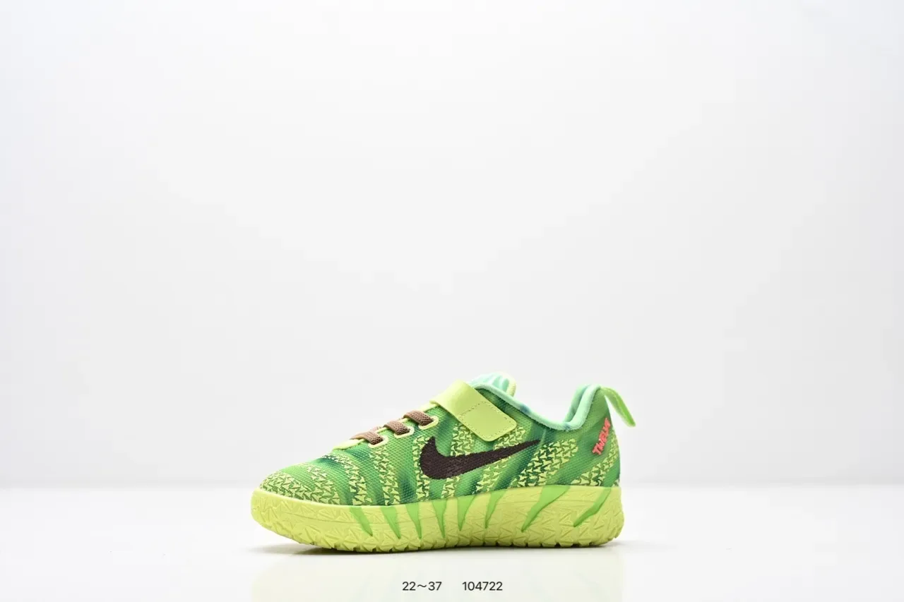 Nike Pink and Mint Green Knit Strap Sneakers 23