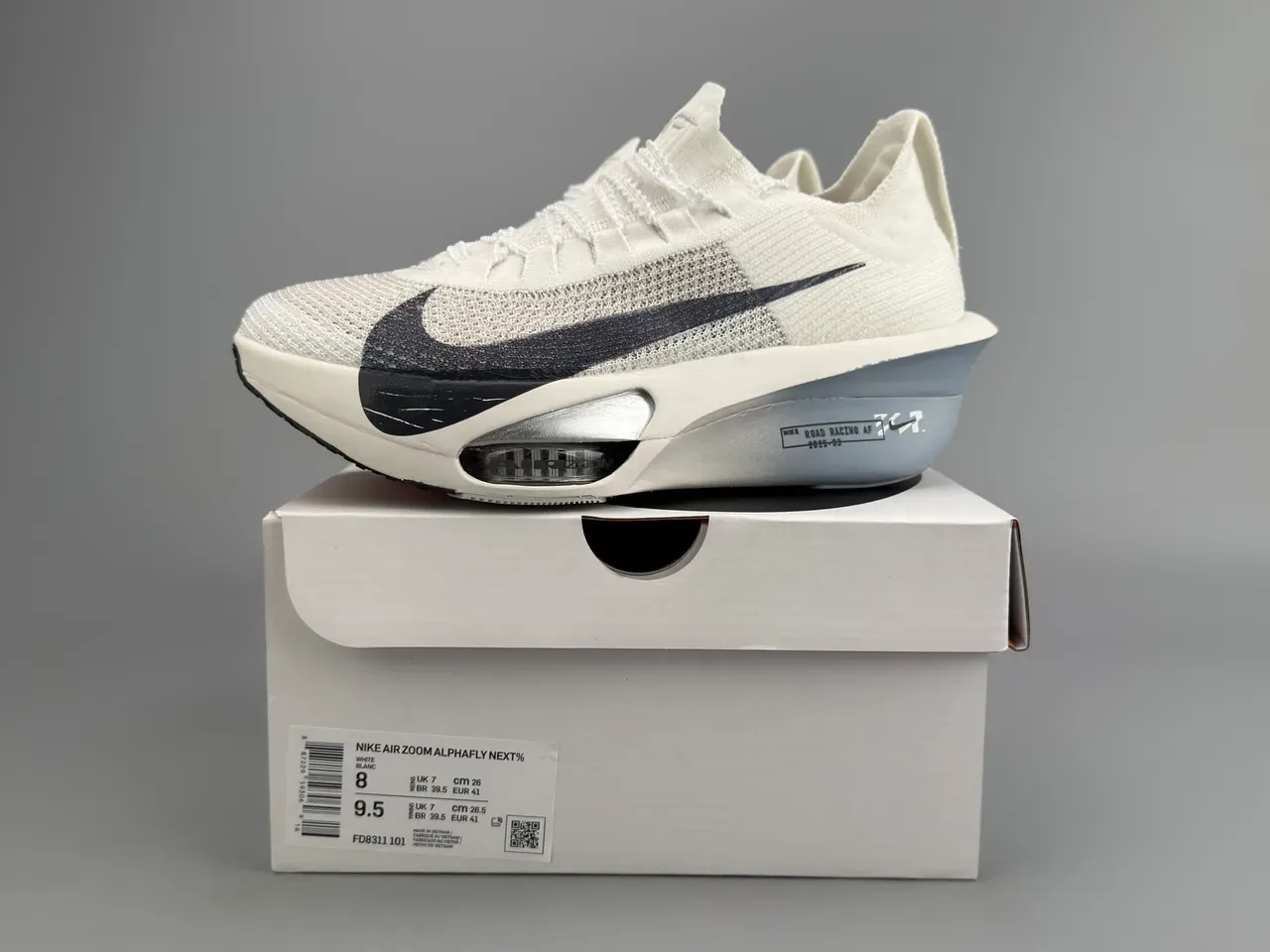 Nike Road Racing AF 白黑灰跑鞋 6