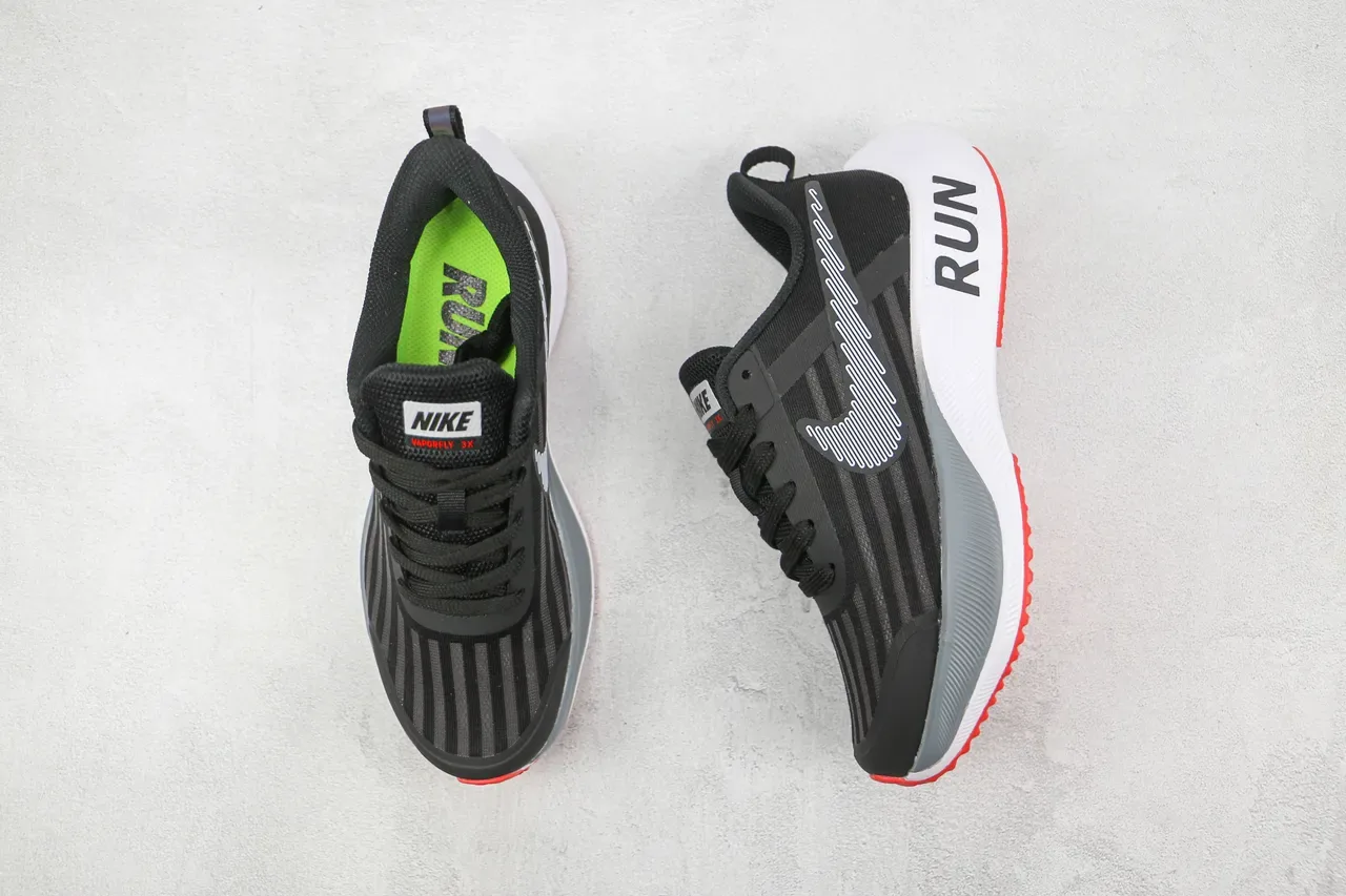 Nike Running Shoe Black White Red Gray Running Shoes 8