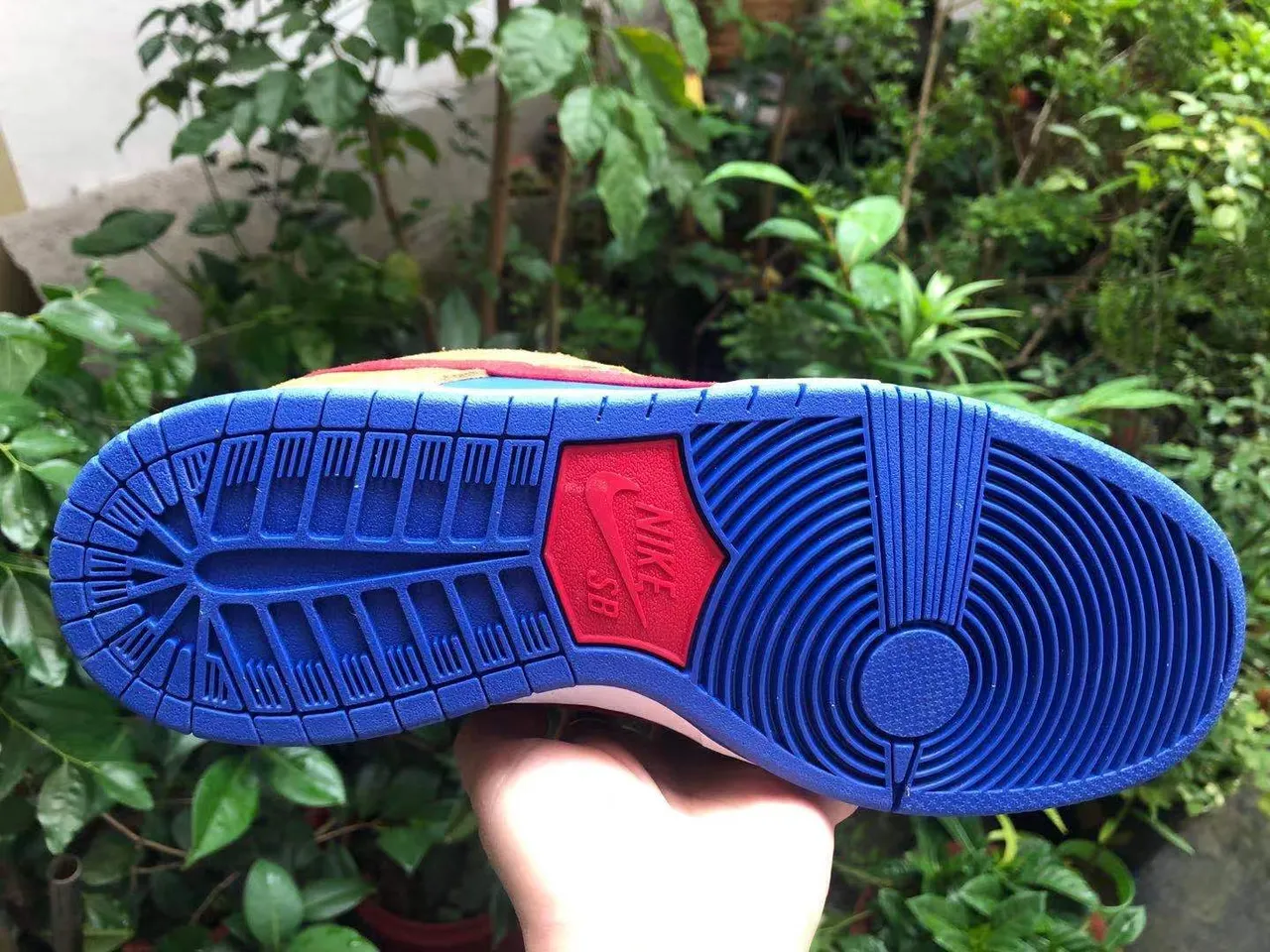 Nike SB Dunk Low Bleu Marron Rouge Chaussures de Skateboard 4
