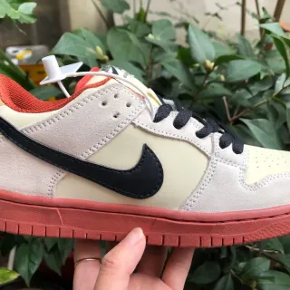Nike SB Dunk Low Cream Black Coral स्केटबोर्ड जूते