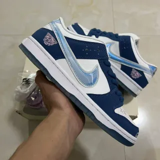 Nike SB Dunk Low Navy White Cupsole स्केटबोर्ड जूते