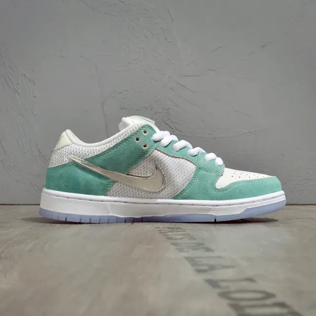 Nike SB Dunk Low White Mint Green Skateboard Shoes 6