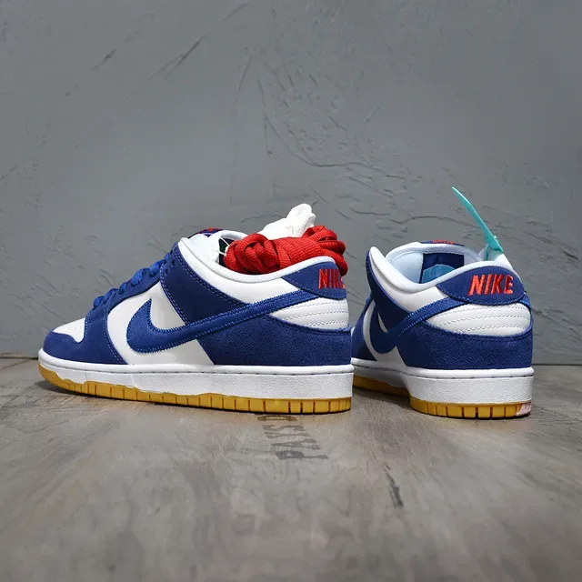 Nike SB Dunk Low Zapatillas de Skateboard Blanco Azul Real Goma 3