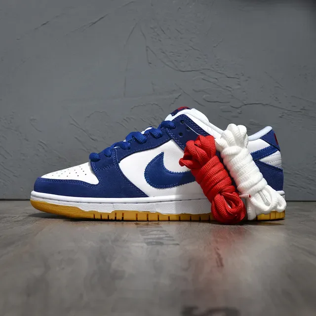 Nike SB Dunk Low Zapatillas de Skateboard Blanco Azul Real Goma 7
