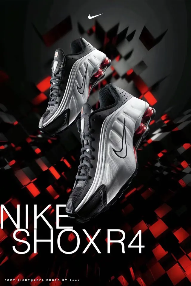 Nike Shox NZ Black Silver Red Lifestyle Sneakers 18
