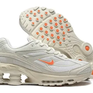 Nike Shox TL Off-White و أورانج حذاء أسلوب حياة