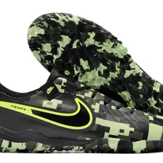 Nike Tiempo Digital Camo Neon Lime Turf Soccer Shoes