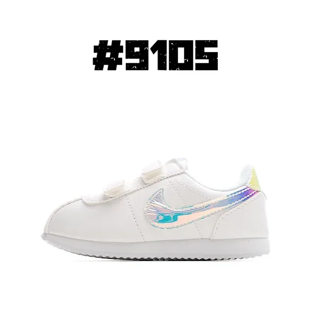 Nike White Black Low-Top Velcro Strap Lifestyle Sneakers 8