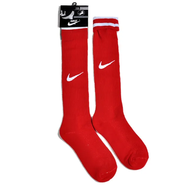 Nike blanco azul hasta la rodilla con ribete elástico calcetines 2